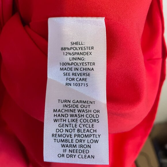 Nanette Lepore | Lipstick Red "Summer Glam" Stretch Sheath Dress 14 - Picture 8 of 8